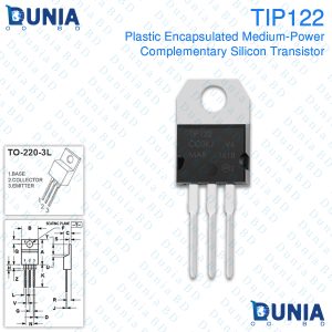 TIP122 Plastic Medium Power Complementary Silicon Encapsulate Transistor