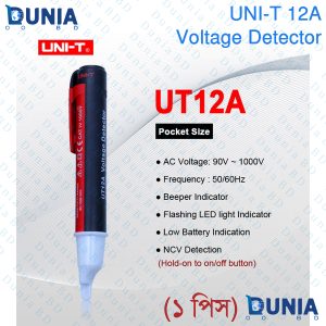 UNI-T UT12A Handheld Voltage Pen Tester Non-contact AC Voltage Detectors 90V~1000 V Beeper Indicator