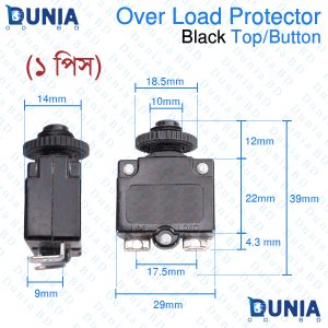 Thermal Switch Circuit Breaker Overload Protector Black Button 7A 10A 15A
