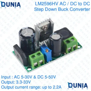 LM2596HV AC/DC to DC Step Down Buck Converter Adjustable AC DC 5-48V 24V 36V 48V to DC 2.5-35V 12V Step-Down 2A Power Supply Module