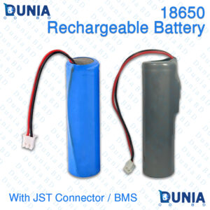 18650 Battery 3.7 volt with 2pin JST Connector Packed with tube for DC Backup Light