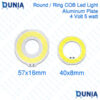 Ring LED Ultra Bright White Round DC 4V 5W COB SMD Light Chip Solar Panel Mount Aluminum Base For Food and Household Garden