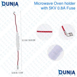 Microwave Oven High Voltage Fuse Holder with 5KV 0.8A Glass-Fuse