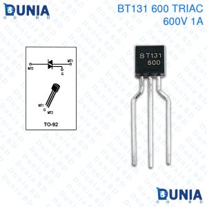 BT131-600 1A Triac TO-92 Transistor Bipolar Junction Triode