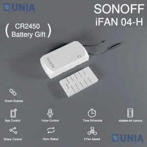 SONOFF iFan04-H Wifi Smart Fan Light Controller 433 Mhz Remote Control 220-240V Smart Home Switch Work with Alexa Google Home