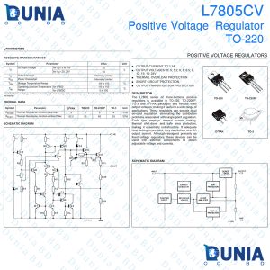 L7805CV TO-220 Positive Voltage Regulator Transistor for Power Circuit and other