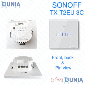 SONOFF TX T2EU 3C Smart Wifi Touch Led Switch Wall Smart Switch 433 RF Remote Control Works with Alexa Smart Home