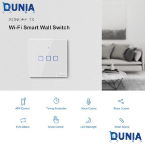 SONOFF TX T2EU 3C Smart Wifi Touch Led Switch Wall Smart Switch 433 RF Remote Control Works with Alexa Smart Home