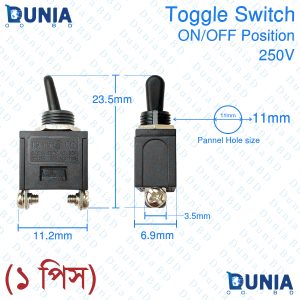 Toggle Switch 250V ON/OFF Position for Angle Grinder and Other Machineries