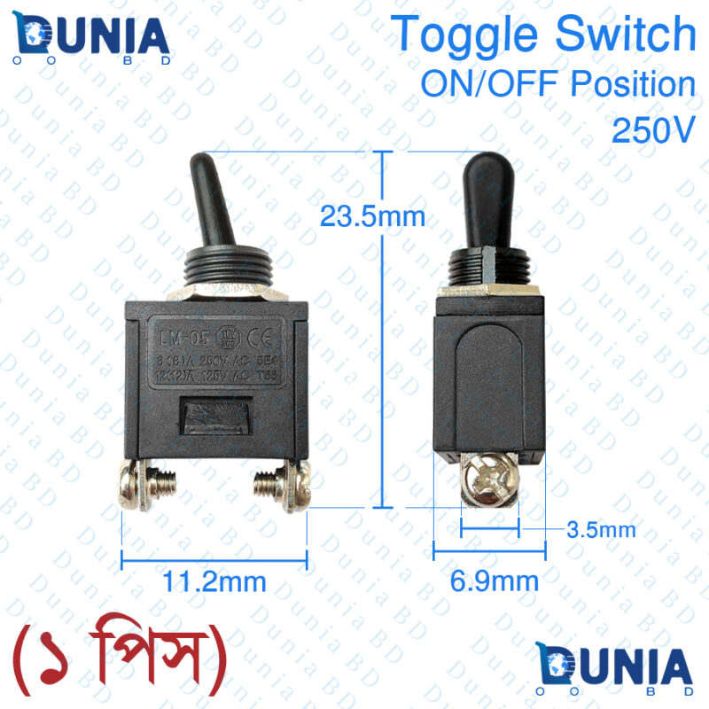 Toggle Switch 250V ON/OFF Position for Angle Grinder and Other ...