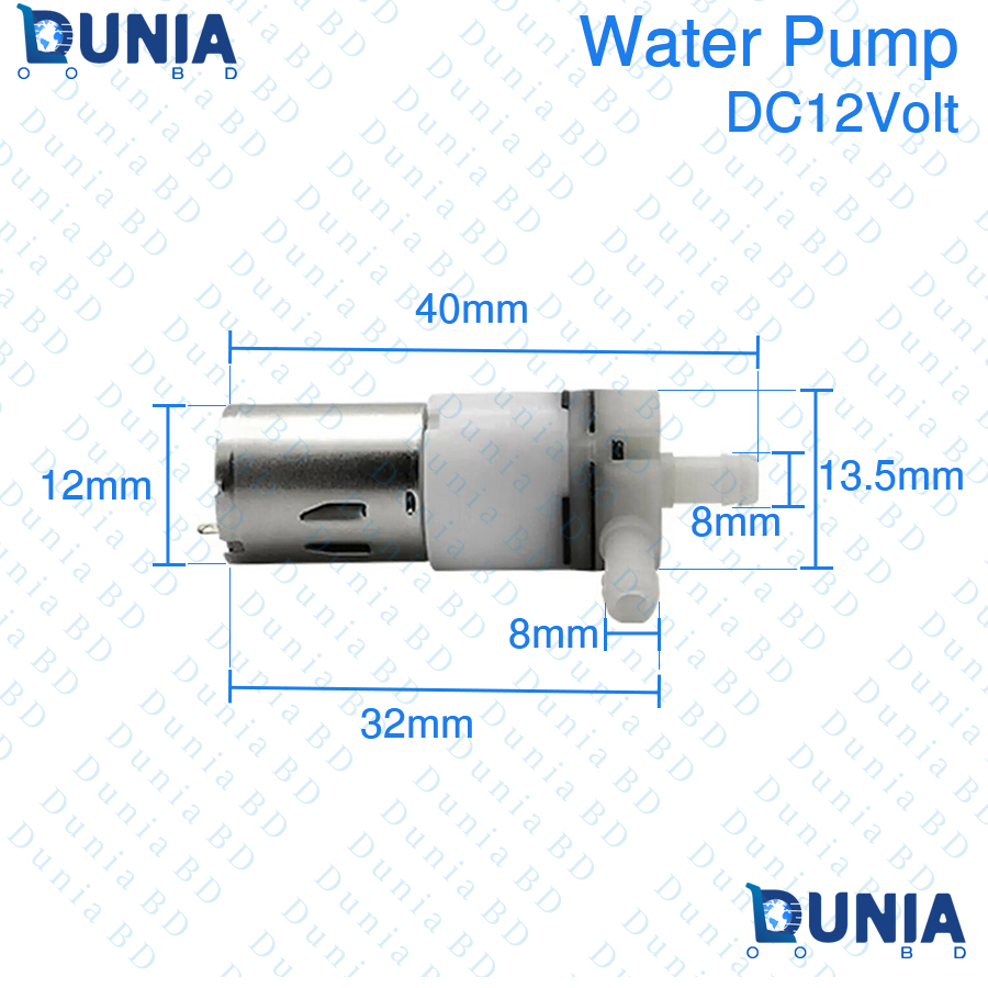 DC12V Large Flow Micro Motor Diaphragm Water Pump Mini Self priming Suction Pressure Pump DIY Dispenser Tea Table Pumping