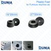 Rubber or Plastic Feet under equipment for furniture and machines Black