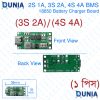 Type C BMS 2S 3S 4S 1A 2A 4A 18650 Lithium Battery Charger Board Step-up Boost Module for Li-Po Polymer Power Bank