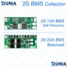 2S BMS 10A 20A Battery Protection Board Charging and for LED Light Power Bank