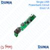 Single USB Power Bank Circuit 5V 1A