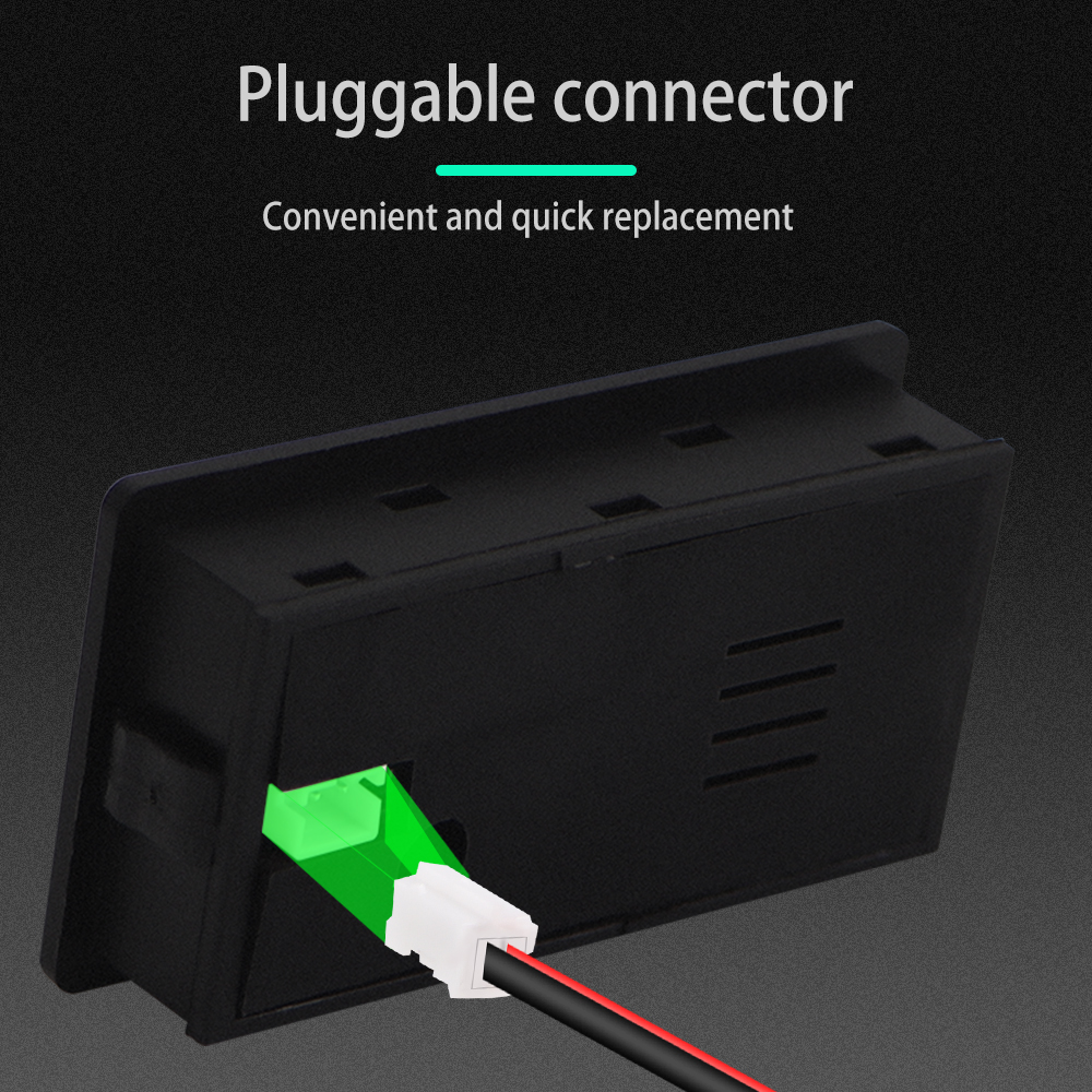 6133A Battery Monitor 8-100V Digital Battery Capacity and Percentage Voltage Level Switch Meter 12V 24V 48V LCD Display Marine RV Battery Power Indicator Panel