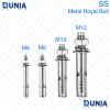 SS Royal Bolt Silver Expansion Bolts Good for Concrete Dry Brick Block Walls