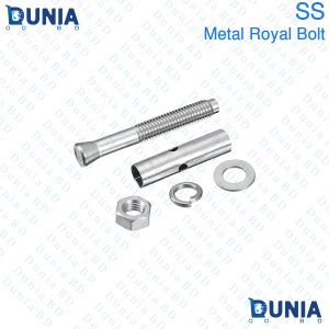 SS Royal Bolt Silver Expansion Bolts Good for Concrete Dry Brick Block Walls