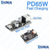 PD65W Fast Charging Module Type-C Interface PD3.1 PPS Fast Charging QC3.0 SCP