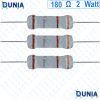 180 ohm 2 watt Two watt Resistor ±5% 180Ω 180ohms Metal Oxid Film Resistance