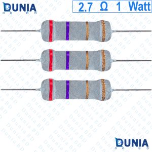 2.7 ohm 1 watt One watt Resistor ±5% 2.7Ω 2.7ohms Metal Oxid Film Resistance
