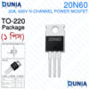 20N60 20A 600V N-Channel High Quality Power MOSFET Transistor TO-220 Package