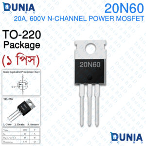 20N60 20A 600V N-Channel High Quality Power MOSFET Transistor TO-220 Package