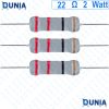 22 ohm 2 watt Two watt Resistor ±5% 22Ω 22ohms Metal Oxid Film Resistance