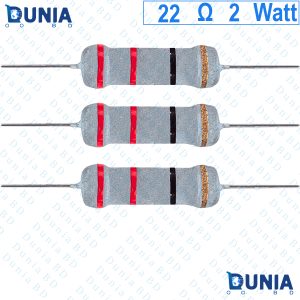 22 ohm 2 watt Two watt Resistor ±5% 22Ω 22ohms Metal Oxid Film Resistance