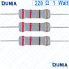 220 ohm 1 watt One watt Resistor ±5% 220Ω 220ohms Metal Oxid Film Resistance