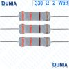 330 ohm 2 watt Two watt Resistor ±5% 330Ω 330 ohms Metal Oxid Film Resistance