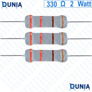 330 ohm 2 watt Two watt Resistor ±5% 330Ω 330 ohms Metal Oxid Film Resistance