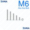 M6 SS Stainless Steel Hex Head Nut Bolts