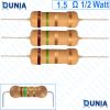 1.5 ohm 1/2 watt Half watt Resistor ±5% 1.5Ω 1.5 ohm Carbon Film Resistance