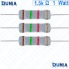 1.5k ohm one 1 watt Resistor ±5% 1.5kΩ 1.5 Kohms 15000 ohms Carbon Film Resistance