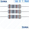 100 ohm 1 watt Half watt Resistor ±5% 100Ω 100 ohms Carbon Film Resistance