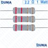 2.2 ohm One 1 watt Resistor ±5% 2.2Ω 2.2 ohms Carbon Film Resistance