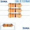 330 ohm 1/2 watt Half watt Resistor ±5% 330Ω 330 ohms Carbon Film Resistance