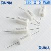 330 ohm 5 watt Five watt Resistor ±5% 330Ω 330 ohms Ceramic Cement Wirewound Resistance