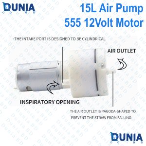 DC 555 Air Pump 12 Volt Motor Vacuum Diaphragm High Pressure for aquarium