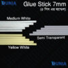 7mm Glue Gun Stick Semi Transparent and medium White Hot Melt For Craft Hand Repair DIY