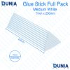 7mm Full Pack Glue Gun Stick 260mm Medium White Hot Melt For Craft Hand Repair DIY