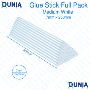 7mm Full Pack Glue Gun Stick 260mm Medium White Hot Melt For Craft Hand Repair DIY