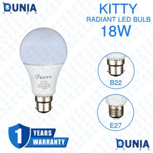 KITTY RADIANT led bulb 18watt 250 volt with 1 year warranty