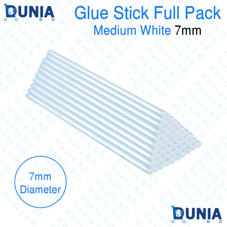 7mm Full Pack Glue Gun Stick Medium White Hot Melt For Craft Hand Repair DIY