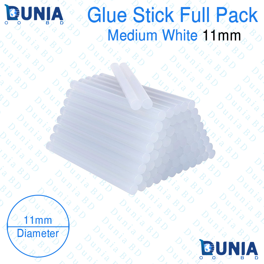 11mm Full Pack Glue Gun Stick Medium White Hot Melt For Craft Hand Repair DIY