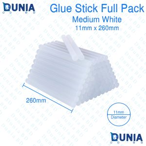 11mm Full Pack Glue Gun Stick 260mm Medium White Hot Melt For Craft Hand Repair DIY