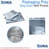 Packaging Poly Courier Plastic Bag With Pocket 25pcs for Product Covering Pack Gray Color