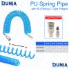 Pneumatic Polyurethane PU Spring Spiral Pipe High Pressure and Elasticity with EU or C Type Fitting