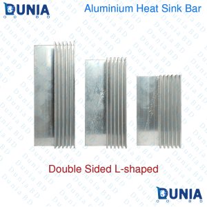Aluminium Heatsink L-Shaped Half Flatbed Double 1.5 2 2.5 3 4 5 6 8 inch